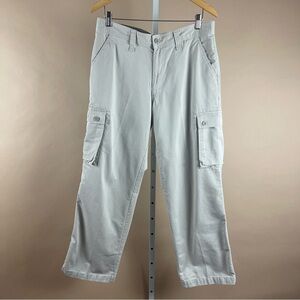 Eddie Bauer Men's 34 x 30 Y2K Straight Leg Cargo Pants Khaki Light Tan Baggy